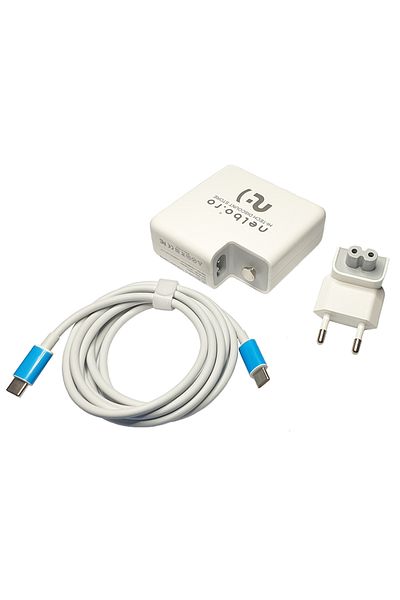 nelbo NELBO charger compatible with Apple laptop, 61W with USB-C plug