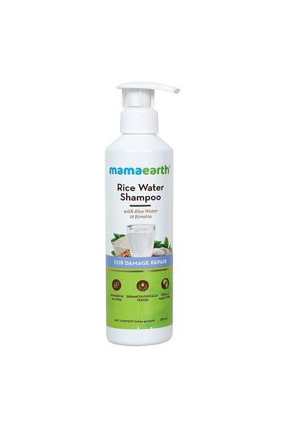 Mamaearth Rice Water & Keratin Shampoo 250 ml Hair Strengthening with Rice Water & Keratin