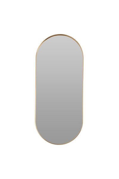 Gift Design Gold Capsule Wall Mirror 72x32 cm – Modern and Elegant Design