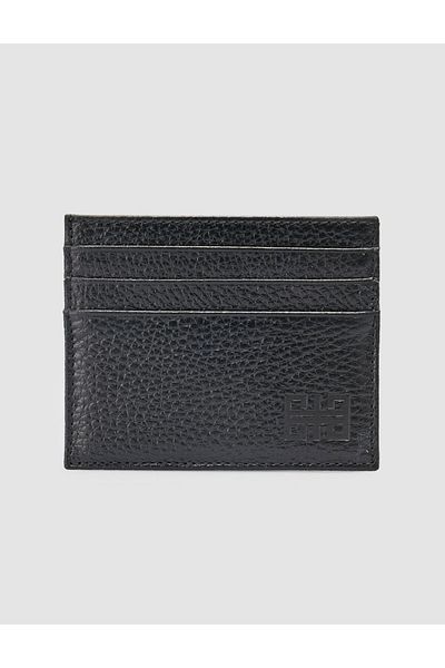 Cabani 100% Genuine Leather Black Unisex Card Holder