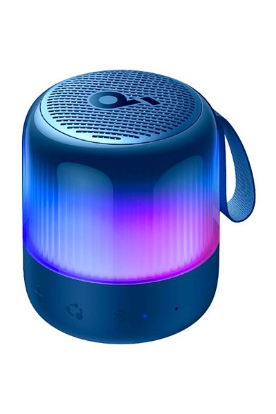 Anker Boxă wireless portabilă Anker SoundCore Glow Mini, 8W, 12 ore de redare, sunet la 360°, IP67, albastră