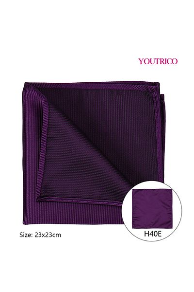 Youtrico Handkerchief-23*23cm,Suit Jacket with Pocket Collar-Foldable Polyester Silk,Portable
