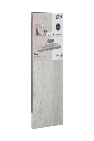 Five Simply Smart Fixy Rectangular Floating Wall Shelf