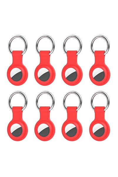 Coverzone حافظة سيليكون مع حلقة مفاتيح متوافقة مع Apple AirTag A010 حافظة مفا...