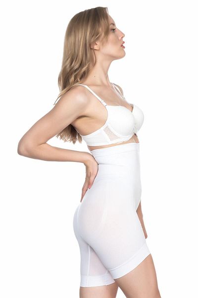 bazaar-turkey all you need White Mi Emay 2056 High Waist Massage Long Leg Corset