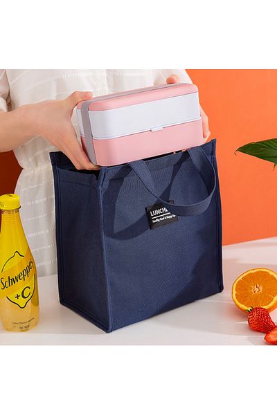 Viyogo Geanta termoizolanta pentru pranz, pliabila, 34 x 26 x 16 cm, albastru