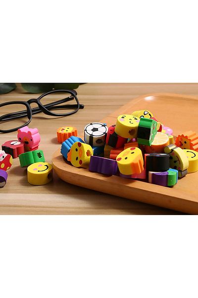 rexa Pack,Animal Cap Erasers,Pencil Erasers Toppers