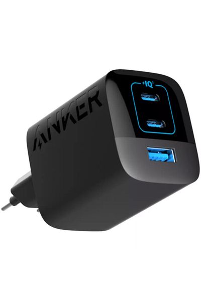 Anker Adaptor de alimentare 336, 67W, 2x USB-C, 1x USB-A, PowerIQ 3.0, Negru