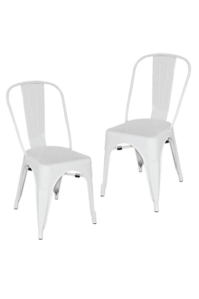 ChairLife Tolix Kolsuz Metal Sandalye (2 Adet)