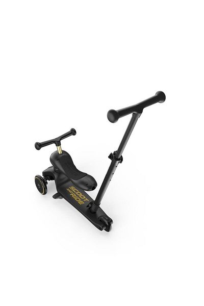 SCOOT AND RIDE Push and Go Parent Controlled Children's Scooter Black&Gold Limited Edition 240527-00089