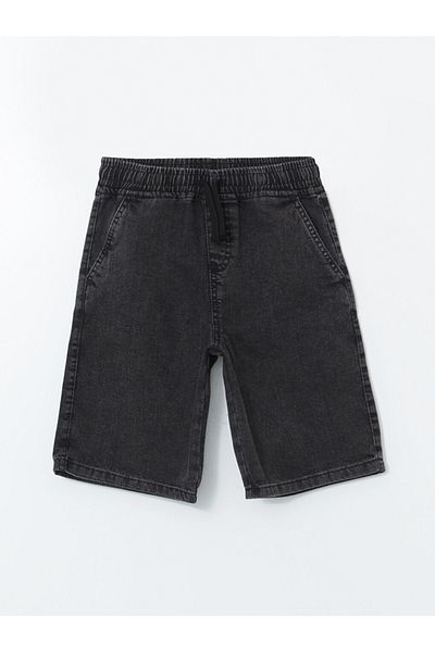 LC Waikiki Comfortable Fit Cotton Blend Stretch Fabric Boys Jean Shorts