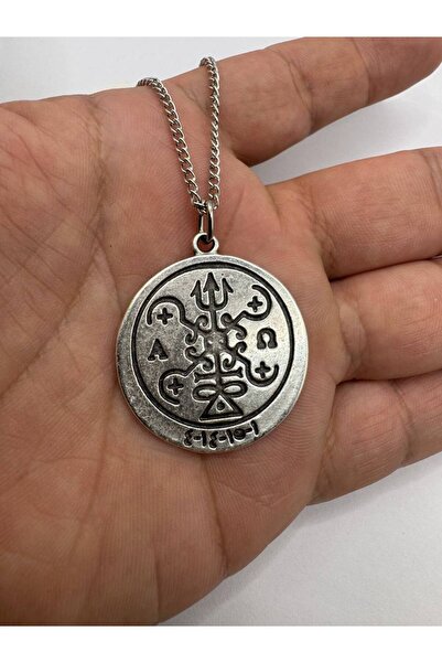 Yuchicly قلادة على شكل رأس رمح منقوشة عرقياً - معدن زاماك فضي اللون للنساء وا...