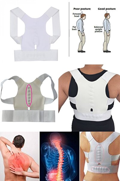 Munico Unisex Bel Kemeri Manyetik Spor Korse Dik Duruş Korsesi Manyetik Bel O...