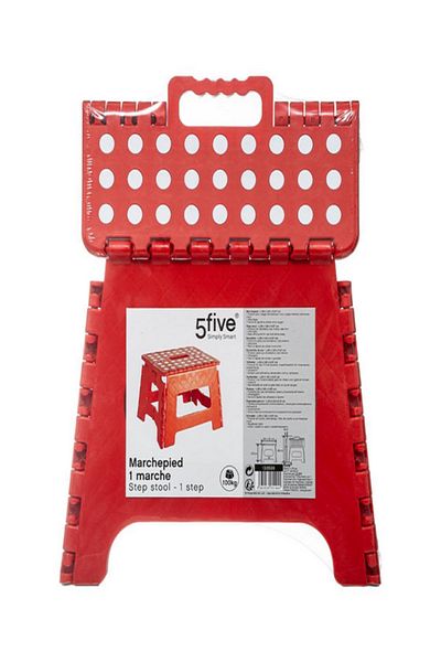 Five Simply Smart Plastic One Step Folding Stool
