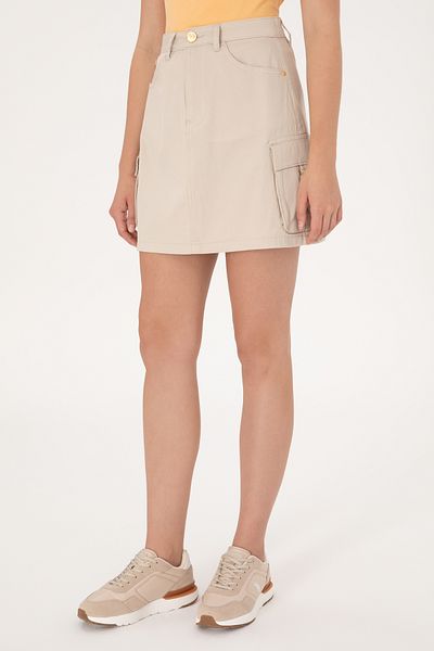 U.S. Polo Assn. Women's Stone Mini Size Woven Skirt 50300686-Vr049