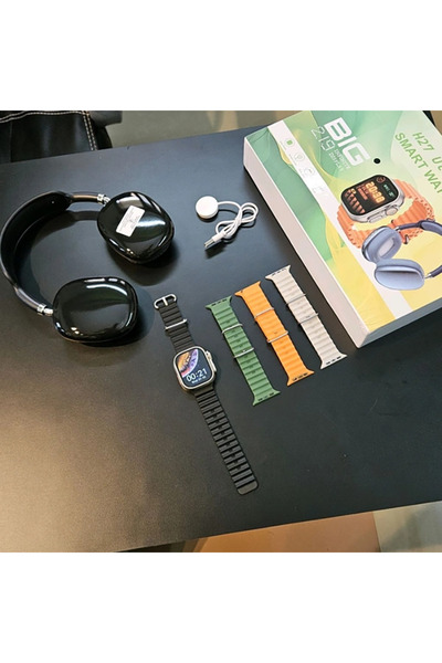 AVŞA Global H27 Ultra 3 Akıllı Saat 2,19 Ekran Nfc Gps, Bluetooth Kulaklık ve...