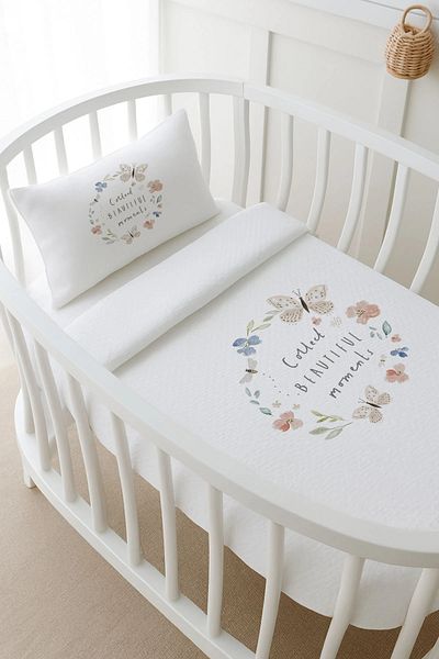 Tuğba Kuğu Pike Set - Royal Series - Flower Dream - 60 X 100 cm