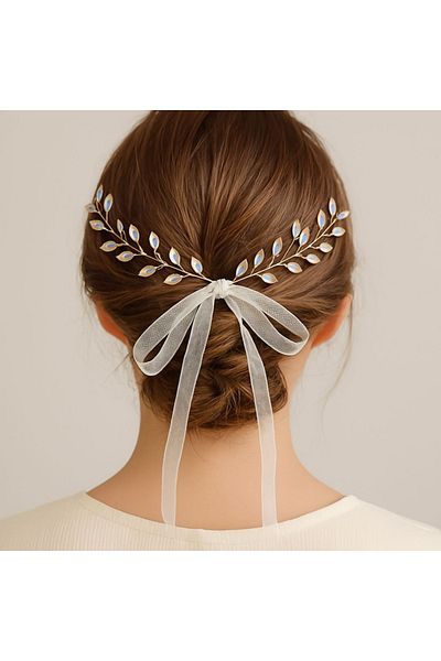 ECARLA Handmade hairband – Composition with crystals and pearls, Ecarla