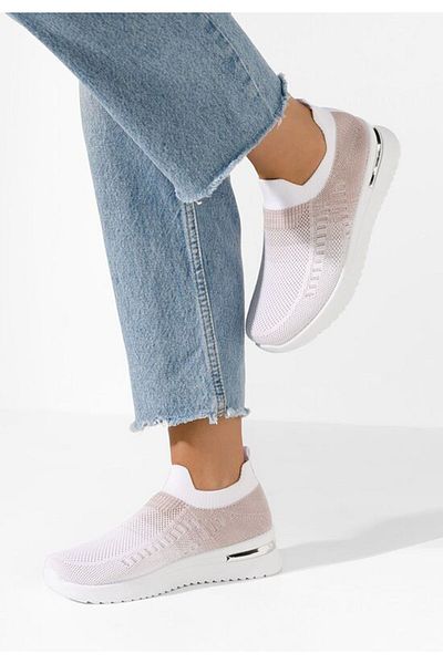 B T Shoes Women's Slip-On Alitea pink sneakers