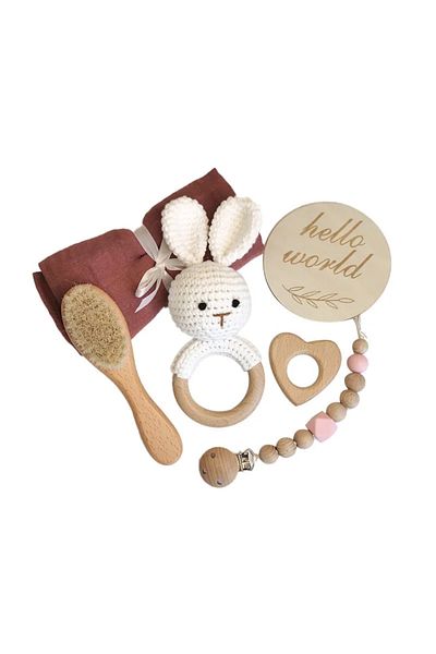 OEM Set bebelusi "Hello World", model Iepuraș