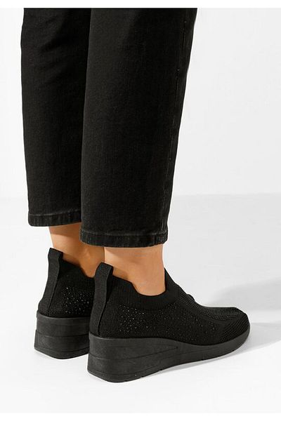 B T Shoes Women's Slip-On Amelie black sneakers