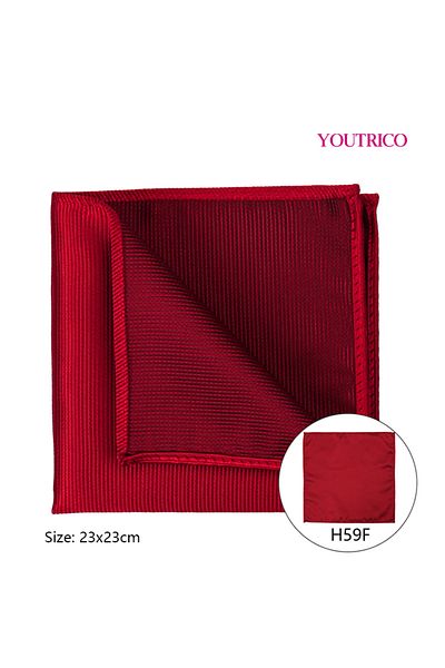 Youtrico Handkerchief-23*23cm,Suit Jacket with Pocket Collar-Foldable Polyester Silk,Portable