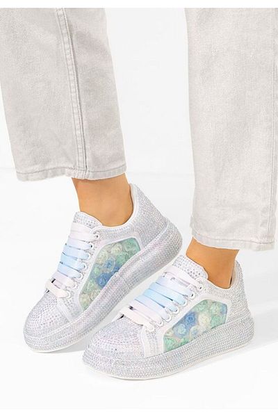 B T Shoes Teniși dama Florri albi