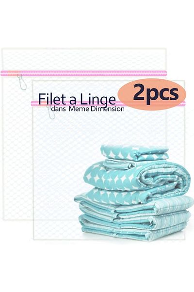 Comffy Set of 2 Comffy laundry bags, polyester, white, 40 x 50 cm