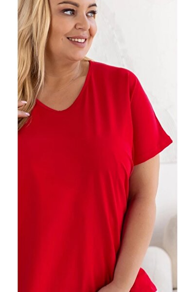 Barato V-Neck Trend Large Size Cotton Fabric Premium T-Shirt