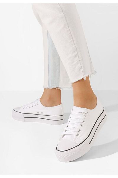 B T Shoes Tenisi dama Bimala V2 alb