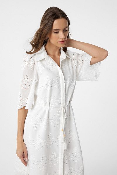 Antioch White Women's Fisto Embroidered Dress