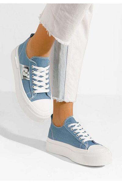 B T Shoes Tenisi cu platformă Kelia albastri