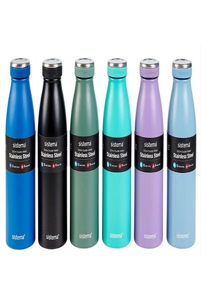 Sistema Leak Proof Double Walled Vacuum Insulated Stainless Steel Water Bottle