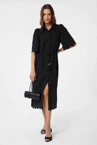 Antioch Black Women's Fisto Embroidered Dress