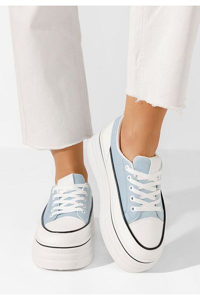 B T Shoes Tenisi cu platformă Martheia bleu