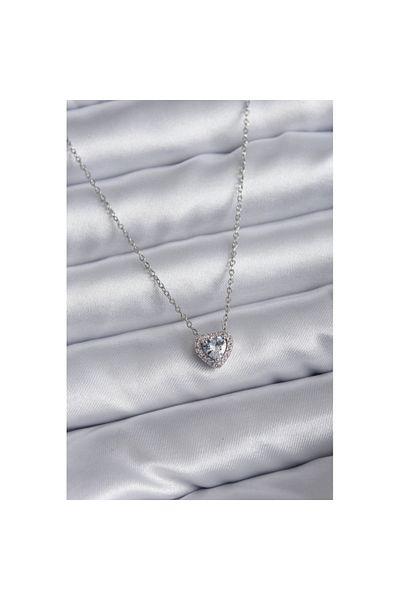 Skygo 316L Steel Chain Zircon Stone Charm Women's Necklace - Tj-Bko7819