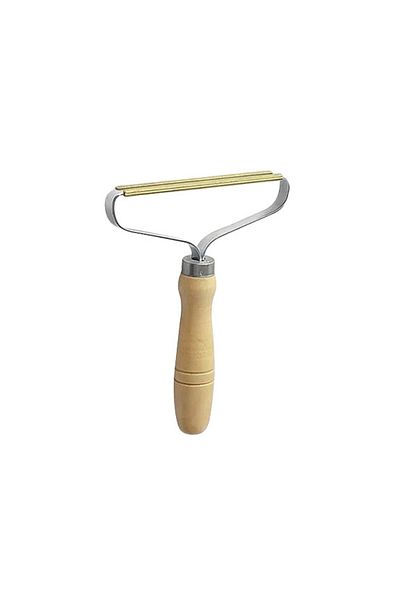 Chang Lint Remover, Metal/wood, Gold/silver/natural, 14 X 18 Cm