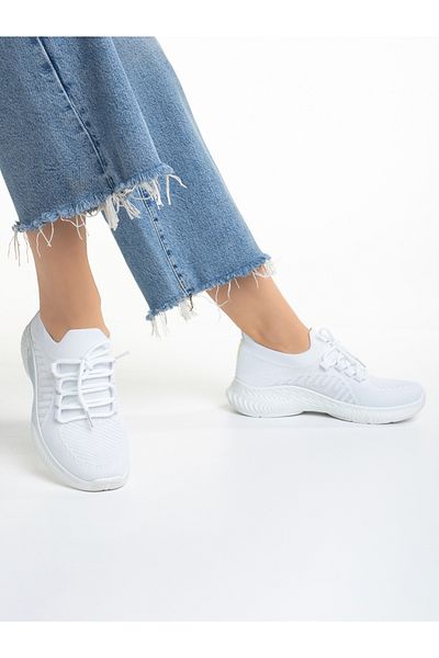 Kalapod Women's white textile sports shoes Matrona