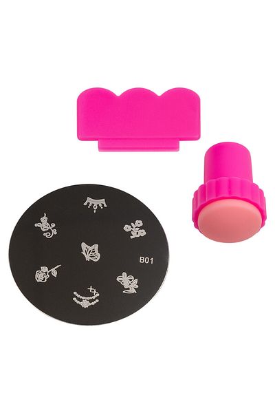 SensoPRO Milano Set de ștampile pentru unghii cu șablon Express Nail Art SensoPRO Milano