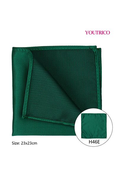 Youtrico Handkerchief-23*23cm,Suit Jacket with Pocket Collar-Foldable Polyester Silk,Portable