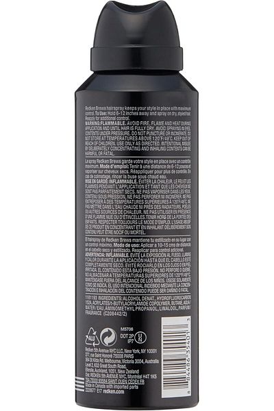 REDKEN سبراي تثبيت الشعر للرجال من بروز، تثبيت عالي لجميع أنواع الشعر - 5.8 أونصة