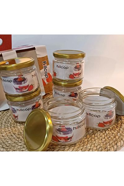 heybecollection 6-Piece Glass Jar