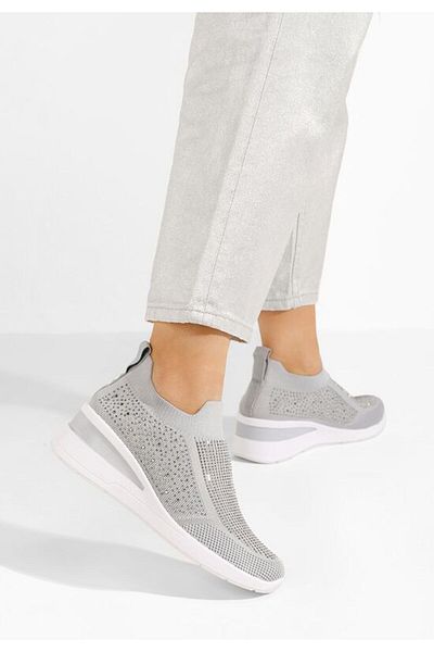 B T Shoes Women's Slip-On Amelie sneakers, gray