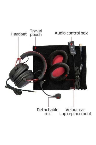 HyperX سماعة ألعاب للكمبيوتر الشخصي و PS4