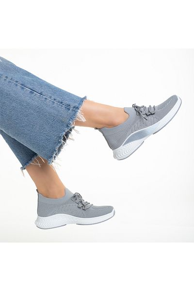 Kalapod Pantofi sport dama gri din material textil Matrona