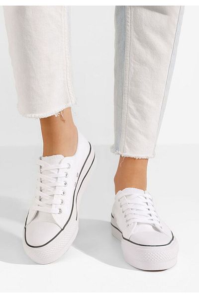 B T Shoes Tenisi dama Bimala V2 alb