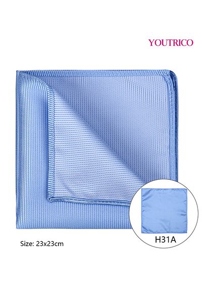 Youtrico Handkerchief-23*23cm,Suit Jacket with Pocket Collar-Foldable Polyester Silk,Portable