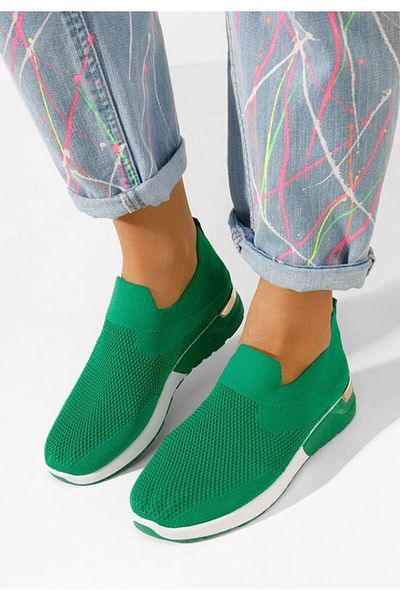 B T Shoes Tenisi slip-on Aderine verzi