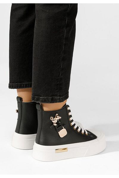 B T Shoes Tenisi inalti dama Irlanda V3 negri