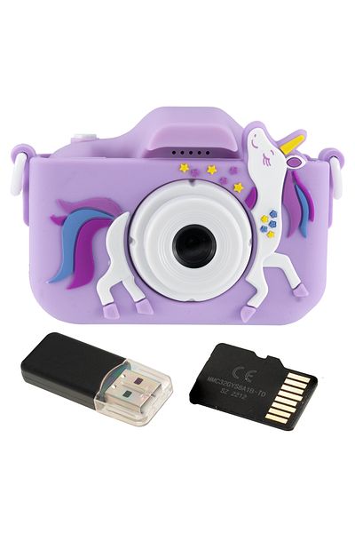 DacEnergy Aparat foto digital pentru copii Unicorn DacEnergy©, ecran de 2 inch
